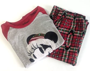 Disney Minnie Mouse Girls Pajamas Set Top Pants Size 12 - Picture 1 of 5