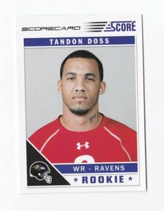 2011 Cuadro de puntuación #394 Tandon Doss radiocontrol Baltimore Ravens Indiana Hoosiers - Imagen 1 de 2