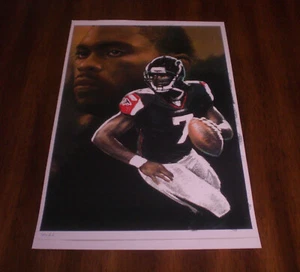 ATLANTA FALCONS MICHAEL VICK COLOR 11" x 17" PRINT - Picture 1 of 1