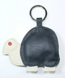 Llavero Con Bolso para monedas Piel Auténtica con Forma De Animales Tortuga Azul - Imagen 1 de 2