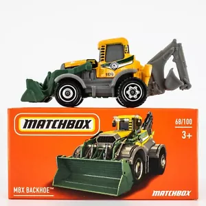2021 Matchbox Power Grabs #68 MBX Backhoe™ AMBER YELLOW | MATCHBOX CITY | FSB - Picture 1 of 1