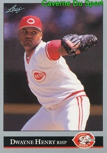 433 DWAYNE HENRY CINCINNATI REDS BASEBALL CARD LEAF 1992 - Picture 1 of 1
