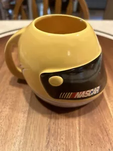 NASCAR 2003 Yellow 16oz Racing Helmet Coffee Tea Cup Mug - Picture 1 of 4