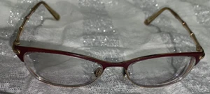 Gucci Eyeglasses GG 4277 LVM Gold Bamboo Cat Eye Metal Frame Italy 53 16 140 - Picture 1 of 11