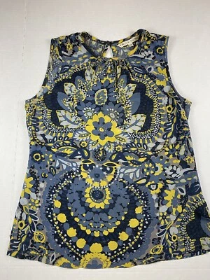 Top Trina Turk para mujer S multicolor 100 % seda sin mangas colorido floral Foto 1 de 4