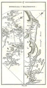 Antique map, Taylor & Skinner, Road from Dublin to Ballyshannon, Donegall, .. - Picture 1 of 2