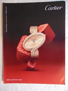 De'lices de Cartier Uhr 2012 Vintage Printanzeige - Bild 1 von 1