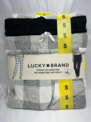 Paquete de 2 pantalones de salón de pierna recta Lucky Brand para mujer talla S nuevos con etiquetas Foto 1 de 4