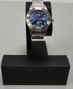 Fila MOVT-2115 Men's Stainless Steel Watch with Blue Dial - c049300162006 bk.hh - Picture 1 of 6