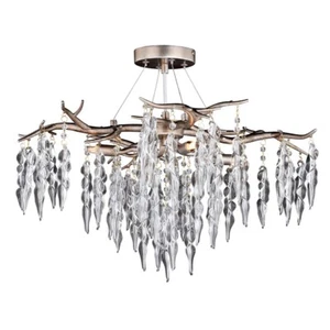 Vaxcel Rainier 4 Light 24" Semi Flush Ceiling Light, Silver - C0222 - Picture 1 of 1