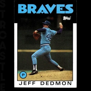 1986 Topps - Jeff Dedmon #129 Atlanta Braves ⚾ Baseballkarte - Bild 1 von 3