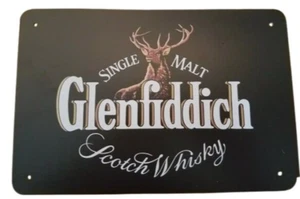 Erlood Single Malt Glenfiddich Scotch Whiskey Tin Sign 12 X 8 Inch - Picture 1 of 1