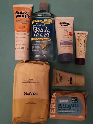 LOTE Productos de Higiene para Bebés Pasta de Dientes Loción Toallitas Limpiador Crema Facial Cuerpo Foto 1 de 2