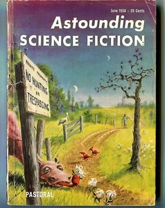ASTOUNDING SCIENCE FICTION 1958 Silverberg Mullen Garrett Clement Brous Emsh Cov - Picture 1 of 1