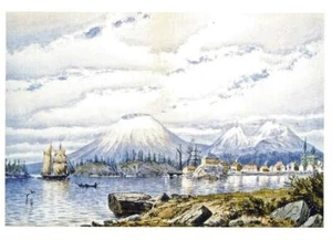 Postcard Cleveland S Rockwell "View of Sitka" c1884 Anchorage Museum Alaska MINT - Picture 1 of 1