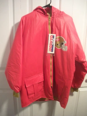 Vintage Unique NFL Gameday L Jacket San Francisco 49ers Rain Jacket - Image 1 of 4