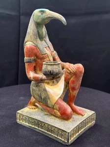 Thoth Statue Altägyptisch Antiquitäten Gott der Weisheit Selten Mythologie Ägypten v. Chr. - Bild 1 von 7