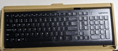 New Lenovo Calliope 00XH587 Black USB Wired Desktop US Keyboard 1PSD50L21359 NIB - Image 1 of 4