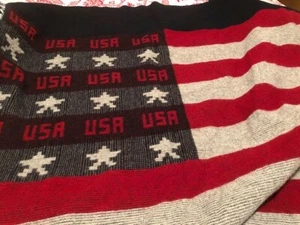 Woolrich Blanket American Flag, NWT, Beautiful Colors.Will ship as x-mas present - Picture 1 of 8