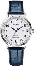 SINOBI Classic Business Men’s Watches Wristwatches (Silver-blue Leather)