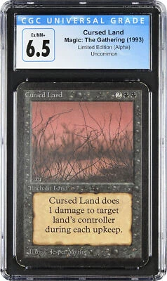 MTG Cursed Land- Alpha release (1993) CGC 6.5 Ex/NM+ - Image 1 of 2