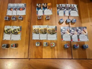 Star Wars Destiny Lot of 16 Grey Dice and Cards, Comlink, Speeder Bike Scout! - Picture 1 of 7