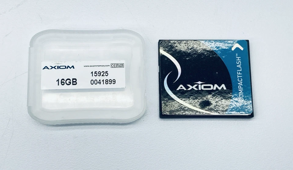 AXIOM CF/16GBUH5-AX COMPACT FLASH 16GB CARD ULTRA HIGH SPEED 533X - Image 1 of 4