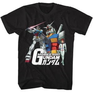 Gundam Japanese Military Anime Merch Mobile Suit Collage Men's T Shirt - Picture 1 of 5