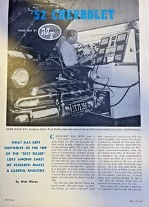 Road Test 1952 Chevrolet Automobile - Picture 1 of 3