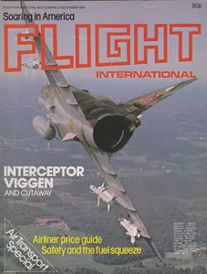 Flight International (27 Sep 1980) Saab Viggen Cutaway, Airliner Prices, Soaring - Picture 1 of 1