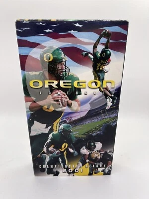 Cinta VHS Joey Harrington NCAA de la temporada del campeonato de fútbol americano de los Oregon Ducks de la temporada 2001 Foto 1 de 4