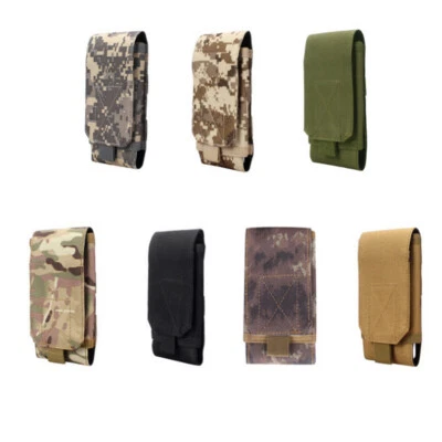 Outdoor Tactical Mobile Phone Belt Pouch Holster Cover Case Phone Camouflage Bag - Image 1 of 4