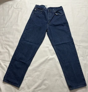 Carhartt Jeans Mens 36x34 Blue Relaxed Fit Straight Medium Wash Denim - Picture 1 of 11