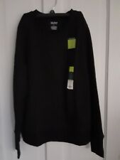NEW Tek Gear Sweatshirt Women's Size Large Black Long Sleeve Ultrasoft Thumbhole