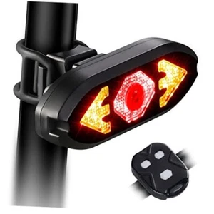 Bike Tail Light with Turn Signals Wireless Remote Control Waterproof Bicycle - Picture 1 of 7