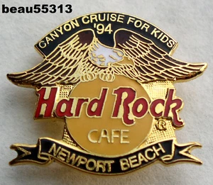 HARD ROCK CAFÉ 1994 "CANYON CRUISE FOR KIDS" NEWPORT BEACH CALIFORNIA CHALECO PIN - Imagen 1 de 2