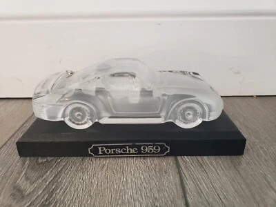 Suporte de exibição modelo carro Magic Crystal Forms Porsche 959 24% vidro chumbo W. Ger - Imagem 1 de 4
