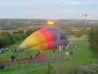 Photo 6x4 Balloon landing at Laceyfields Road Heanor Looking across the E c2004