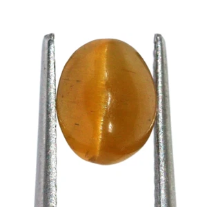 1.83 Ct Natural Quartz Cats eye Oval Shape Loose Gemstone Untreated Earth Mined - Picture 1 of 12