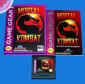TESTED Sega GAME GEAR Authentic MORTAL KOMBAT 1 with Manual Completed in NEW Box - Picture 1 of 12