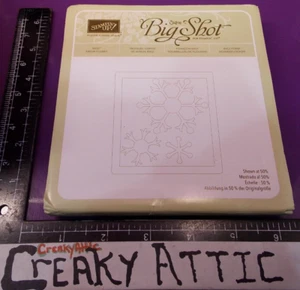 STAMPIN UP SNOW FURRY COPOS DE NIEVE TROQUELADOS CHISPORROTEADOS CORTE EN RELIEVE BIGZ CREAKYATTIC - Imagen 1 de 2