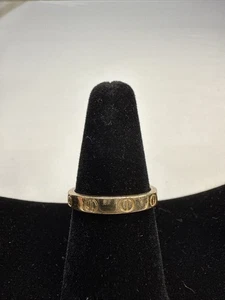 Goldfarbener Liebesring mit Band Größe 8,75 - Bild 1 von 3