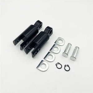 Schwarz 2,25" Fußrasten Halterung Halter Klemmen Für Harley Touring Sportster XL - Picture 1 of 5