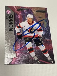 Josh Norris Signed Card Skybox Metal JSA COA IP Auto Ottawa Senators a - Picture 1 of 3