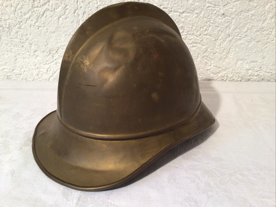 Messing Helm Glocke Feuerwehr ca. um 1910!  Hersteller J.G. Lieb Biberach Riss - Bild 1 von 4
