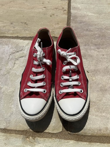 Red Converse UK 6 Low Tops (Ricondizionato)