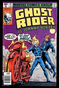 MARVEL comics -GHOST RIDER vs Johnny Blaze #43 * ungraded comic details scanned - Picture 1 of 4