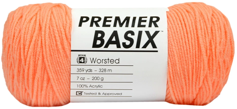 Premier Basix Yarn-Coral - 3 Pack - Image 1 of 1