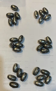 30 EGG SINKERS: 3/4 Oz Lead Egg Fishing Weights. It's Fishing Time!  Hand Made. - Picture 1 of 2