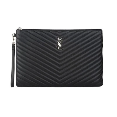Saint Laurent Monogram Matelassé Document Holder Clutch Large 440222 146334116 - Image 1 of 4